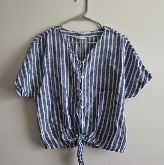 Beach Lunch Lounge Linen Top Size XS - Picture 1 of 5